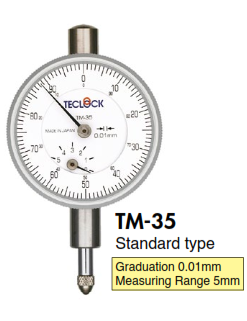 Đồng hồ so kim ngắn TM-35 Teclock